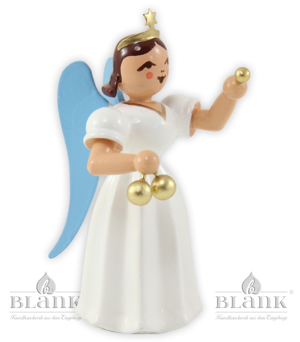 Blank - Faltenlangrockengel farbig mit Reiterlein