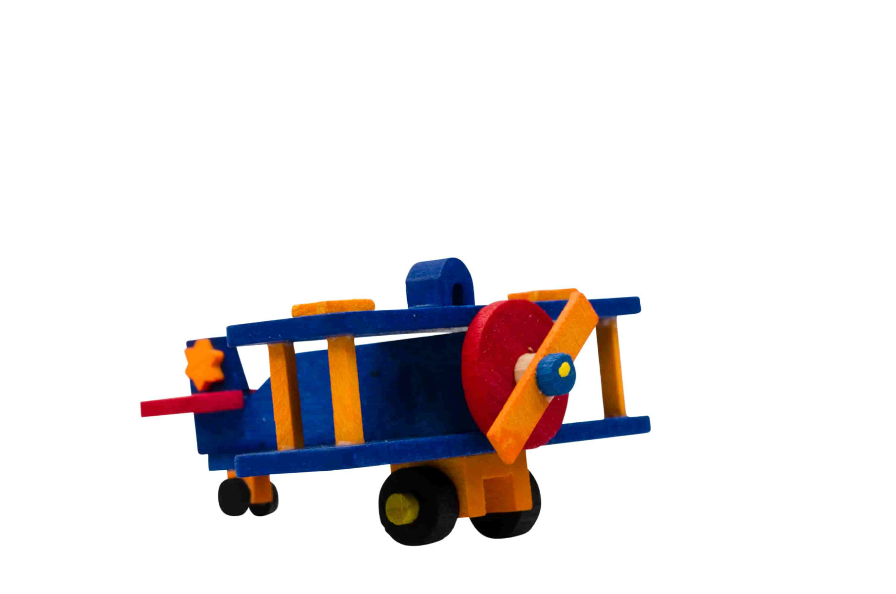 Flugzeug blau als Baumschmuck