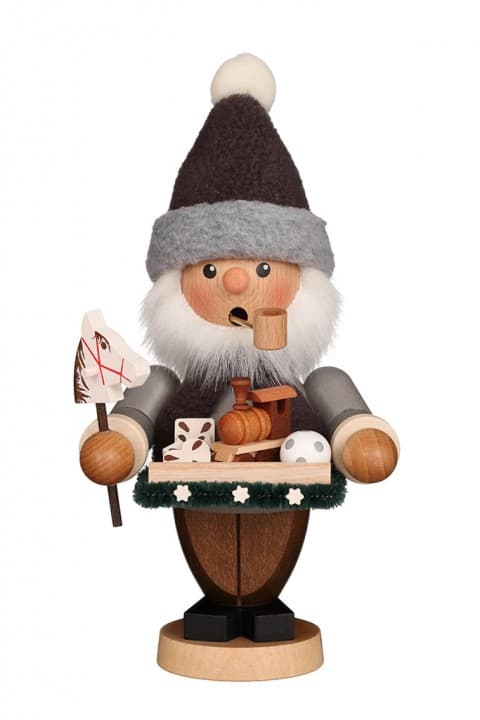 Räuchermann Spielzeughändler grau - Auslaufartikel