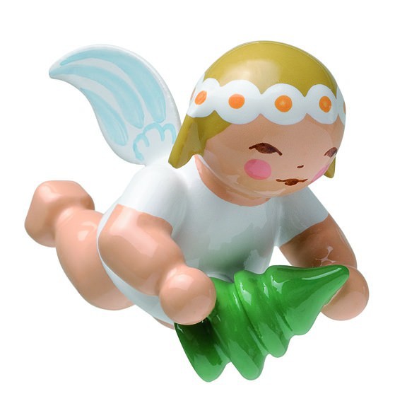 Schwebeengel klein mit Bäumchen