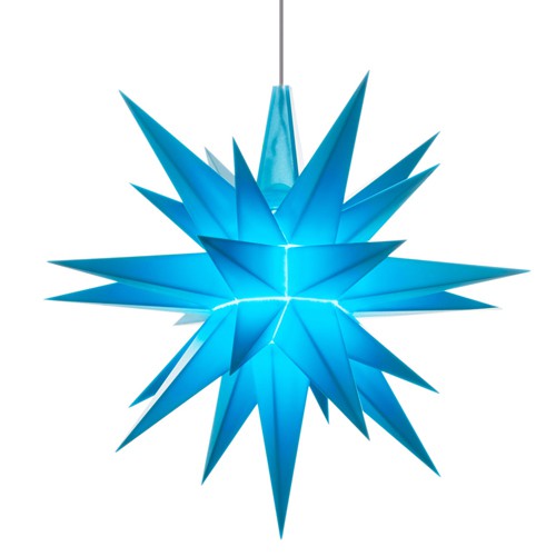 Original Herrnhuter Stern für innen ø ca. 13 cm blau (A1e)