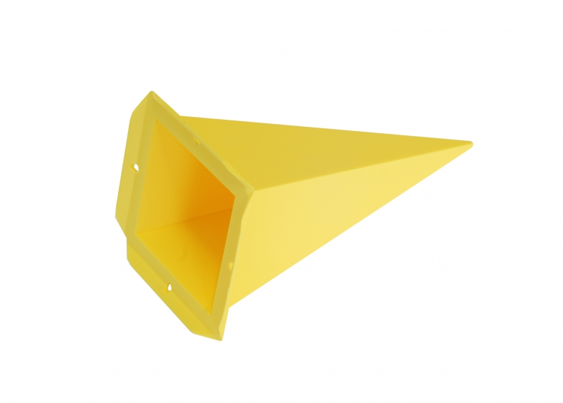 Ersatz-Zacke viereckig für Herrnhuter Sterne aus Kunststoff 40 cm (A4) gelb