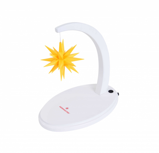 Original Herrnhuter Sternenbogen weiß lackiert - A1e gelb