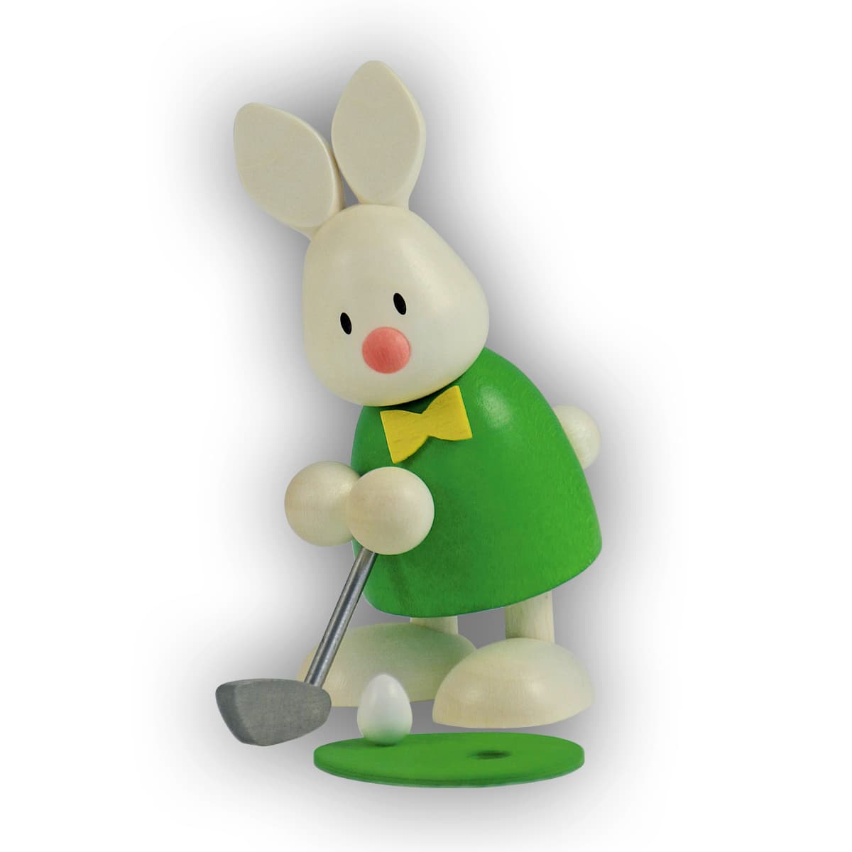 Kaninchen Max beim Golf - Einlochen