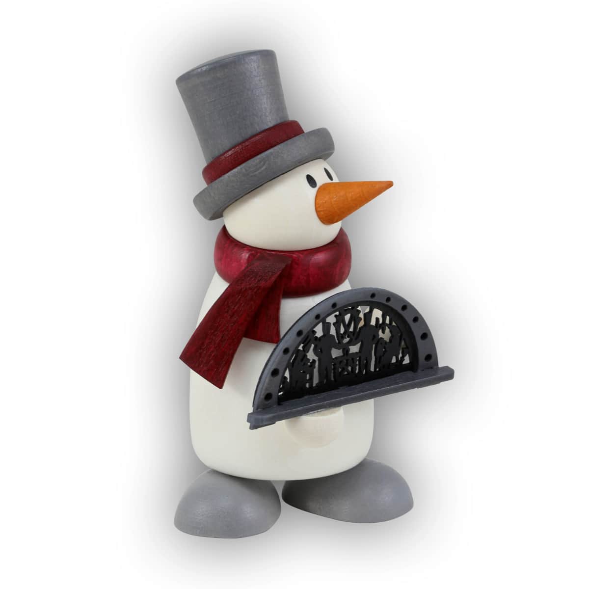 Schneemann Fritz mit Schwibbogen