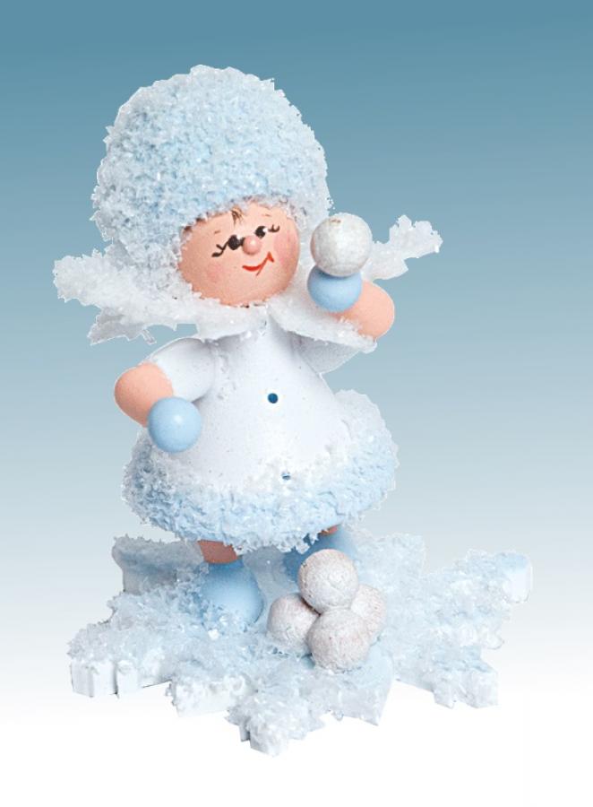 Schneeflöckchen mit Schneeballschlacht - Auslaufartikel