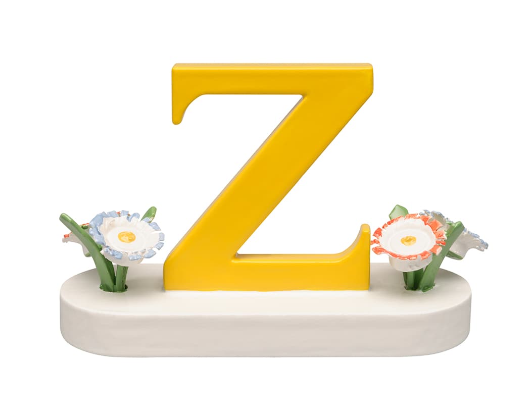 Buchstabe Z, mit Blume