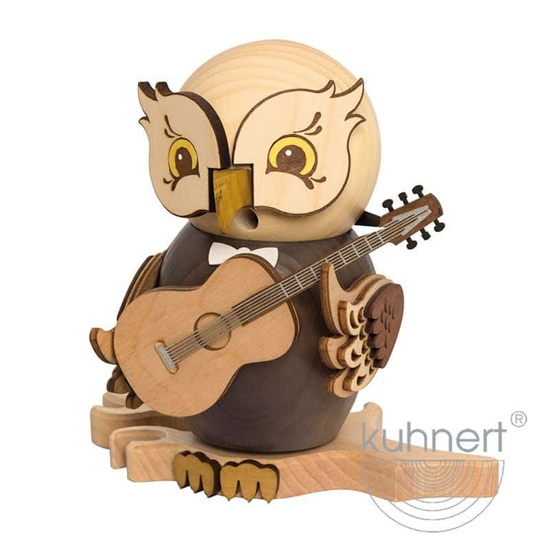 Rauchfigur Eule mit Gitarre - Auslaufartikel