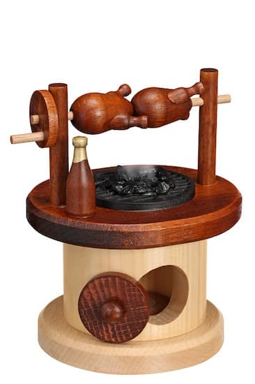 Räucherfigur Drehgrill