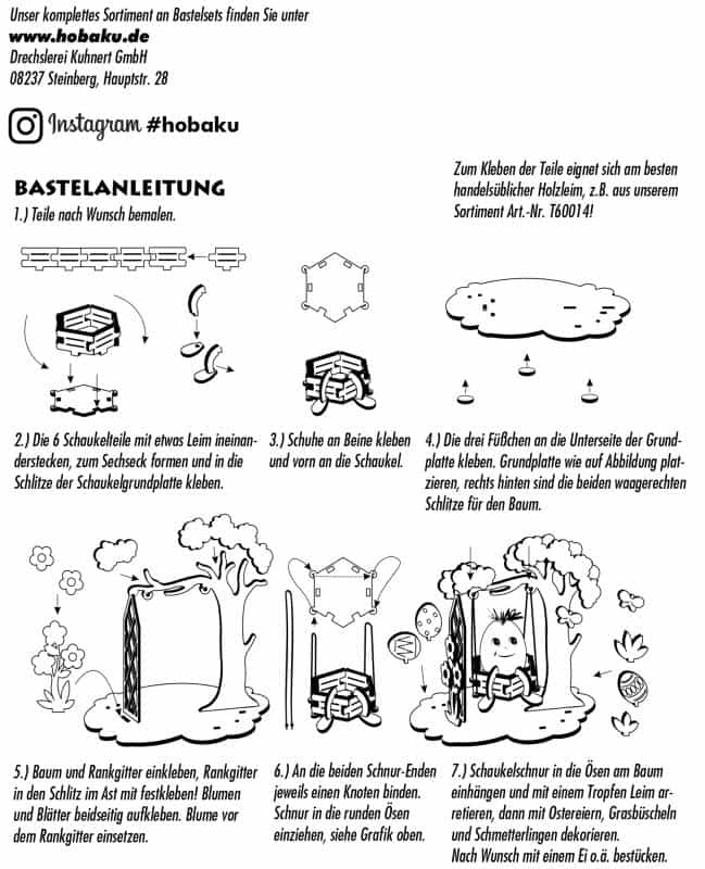Bastelset Schaukel - Auslaufartikel