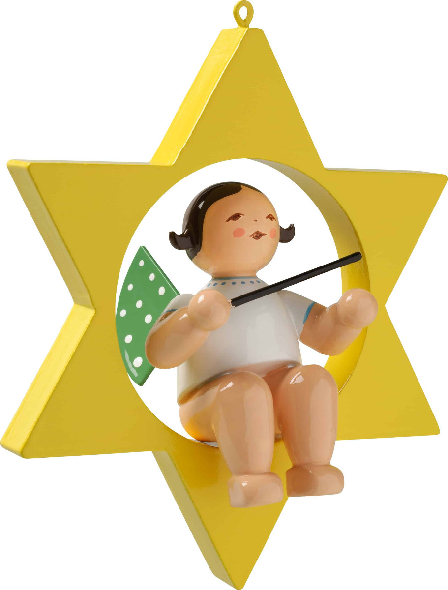 Engel mit Taktstock im Stern