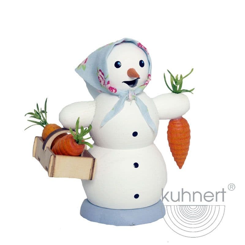 Schneefrau mit Möhrenkorb - Auslaufartikel