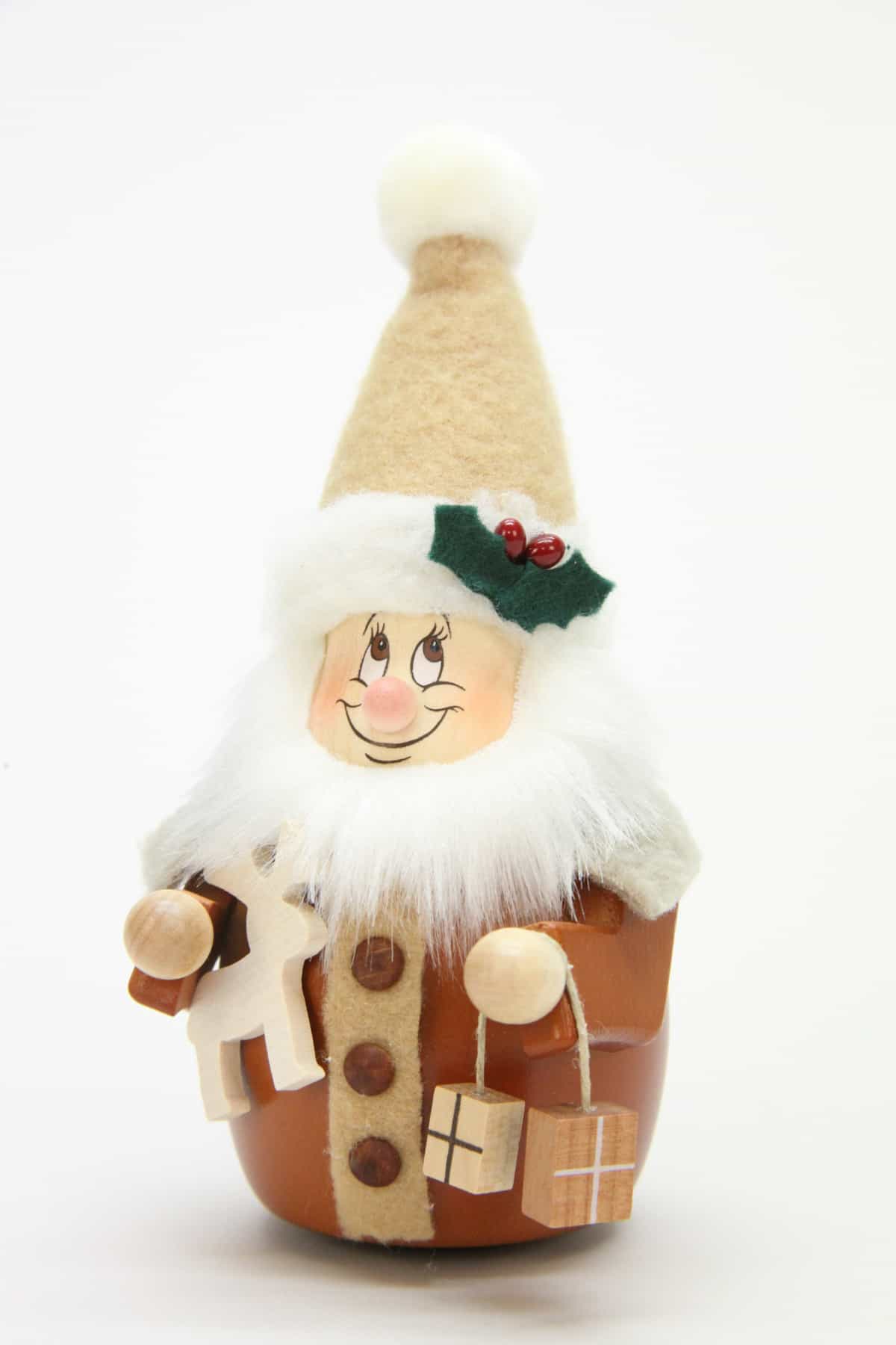 Wackelwichtel Weihnachtsmann natur - Auslaufartikel