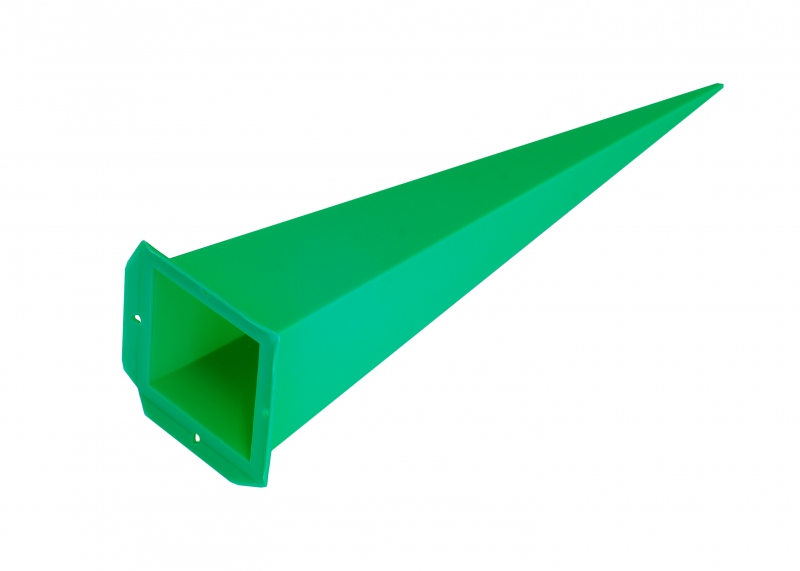 Ersatz-Zacke viereckig für Herrnhuter Sterne aus Kunststoff 68 cm (A7) grün