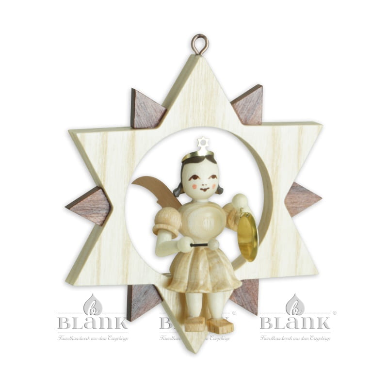 Blank - Kurzrockengel im Stern mit Gong