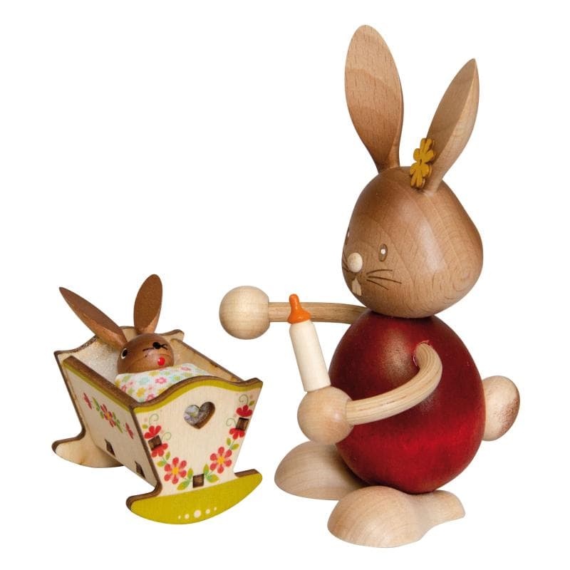 Stupsi Hase mit Wiege