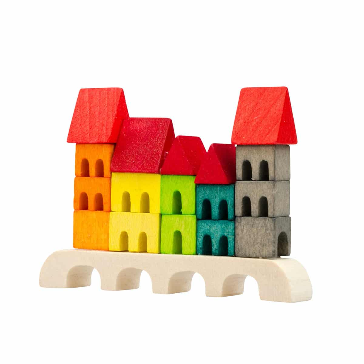 Häuserbrücke als Baumschmuck