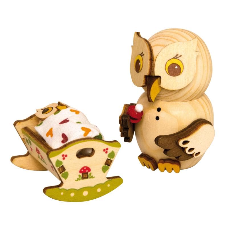 MINI Eule mit Babywiege