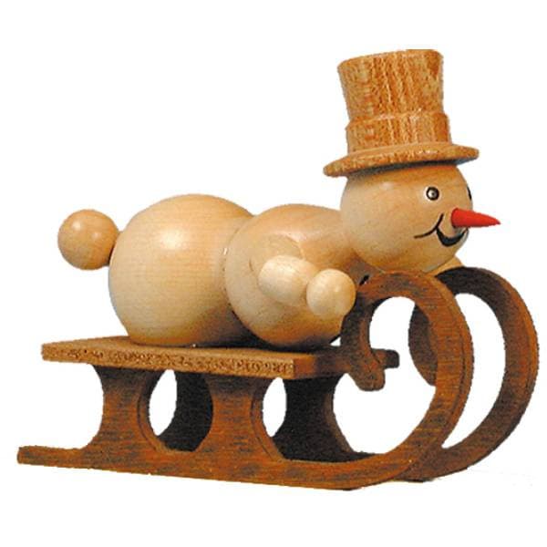 Schneemann Rennschlittenfahrer - Auslaufartikel
