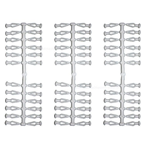 72 Stück Ersatzklammern für Herrnhuter Sterne aus Kunststoff (A4 und A7) in opal