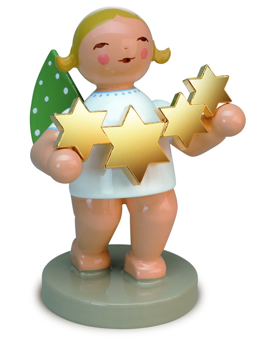 Goldedition Nr. 5, Sternenfänger, Engel mit Sternen, vergoldet