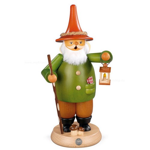 Räuchermann groß "Wichtel mit Laterne"