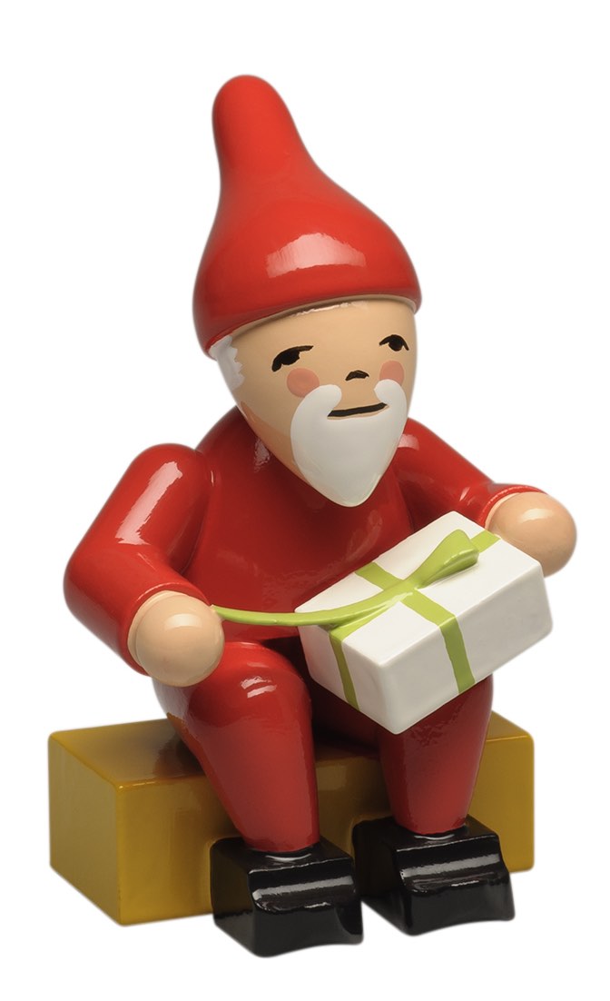 Heinzelmännchen mit Geschenk