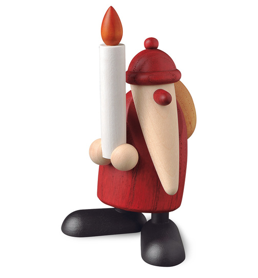 Weihnachtsmann mit Kerze