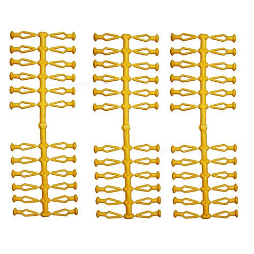 72 Stück Ersatzklammern für Herrnhuter Sterne aus Kunststoff (A4 und A7) in gelb