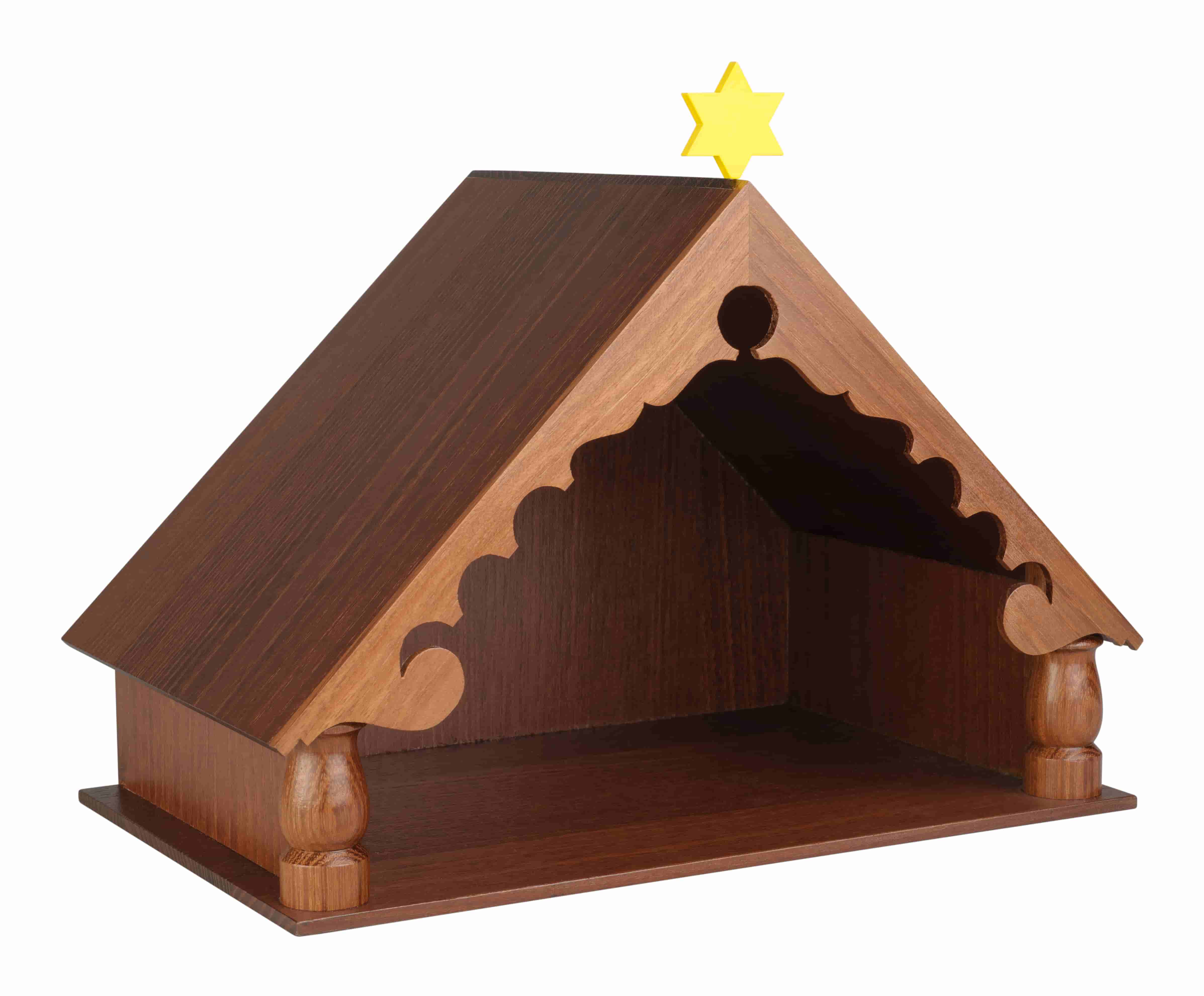 Stall für Krippenfiguren