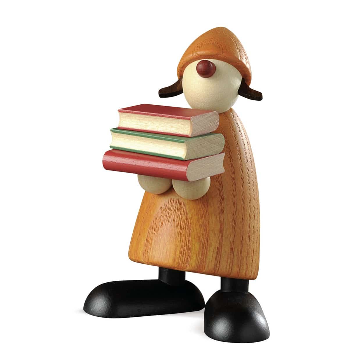 Lilly mit Büchern, gelb