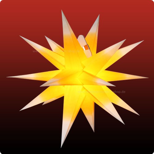 Annaberger Faltstern No. 5 ø 58 cm gelb-weiß