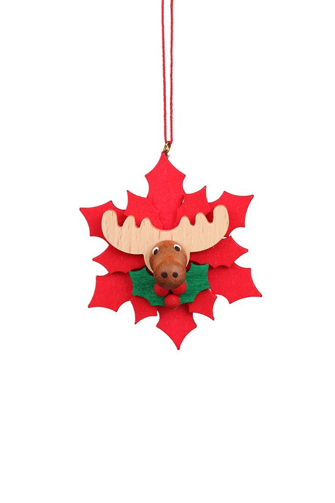 Baumbehang Weihnachtsstern mit Elch