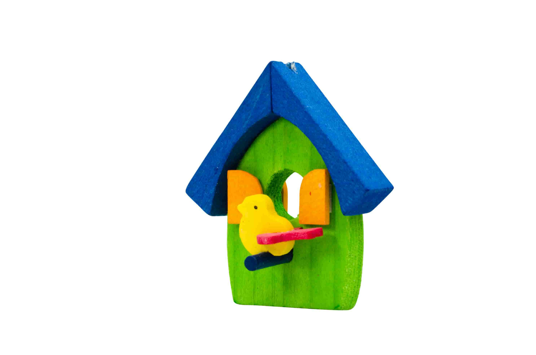 Vogelhaus hellgrün als Baumschmuck