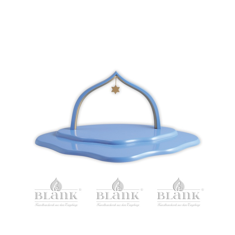 Blank - Wolke mit 2 Etagen und Bogen farbig