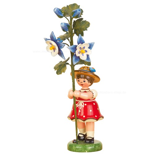 Hubrig - Blumenmädchen mit Akelei