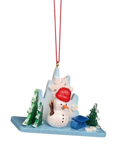 Baumbehang Eislandschaft mit Schneemann - Auslaufartikel