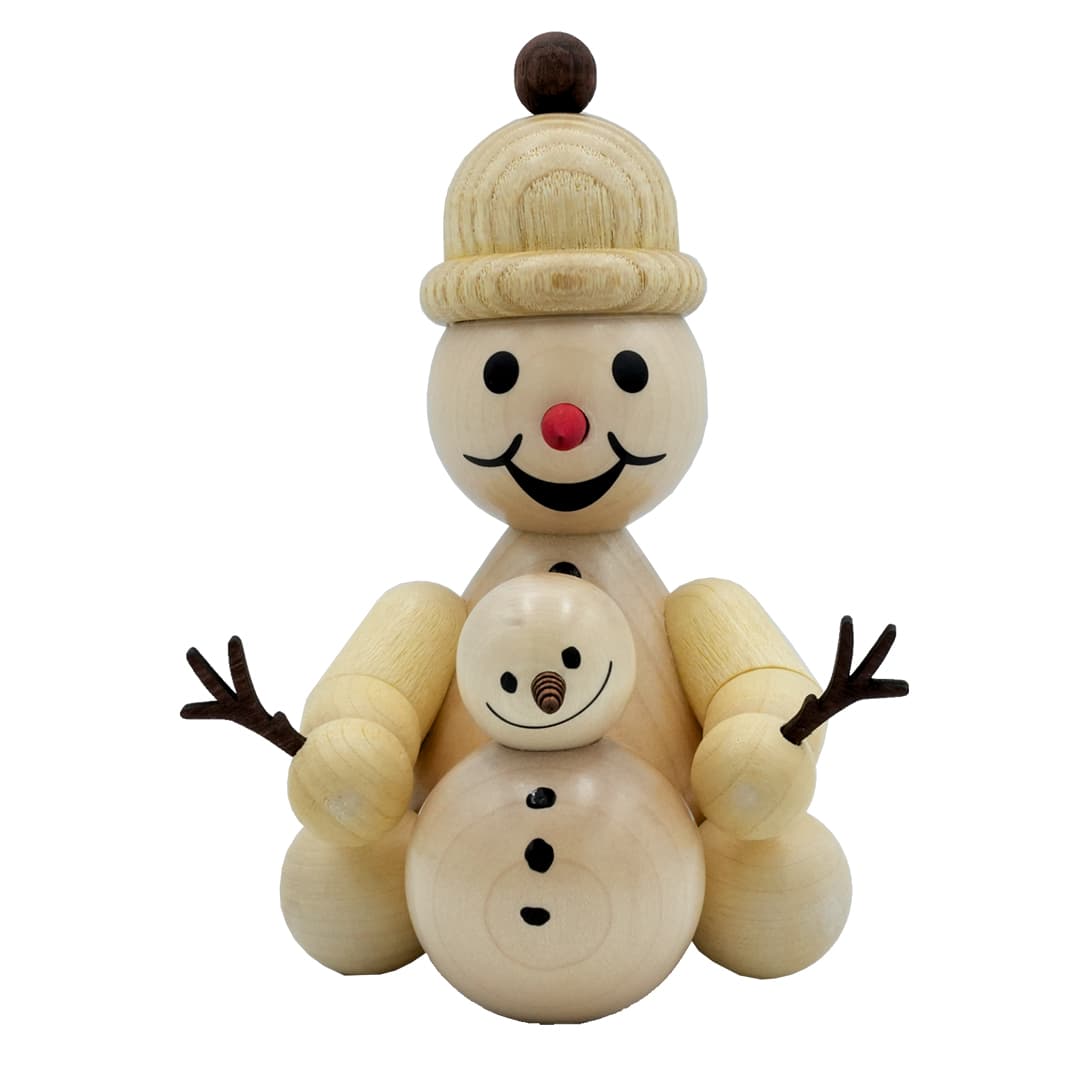 Schneemann Junior mit Schneemann