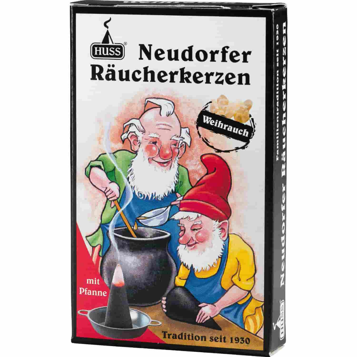 Neudorfer Räucherkerzen mit Pfannenunterteil