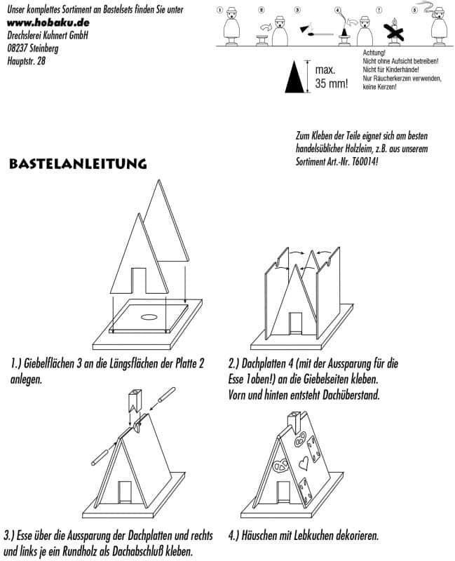 Bastelset Rauchhaus