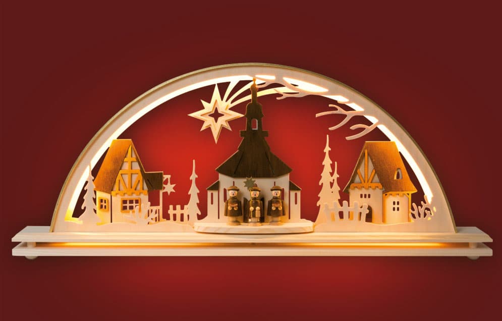 Schwibbogen Seiffener Kirche