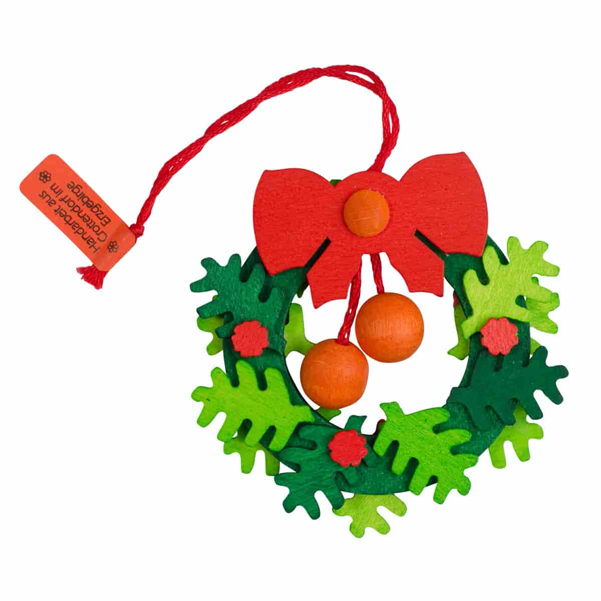 Adventskranz grün als Baumschmuck