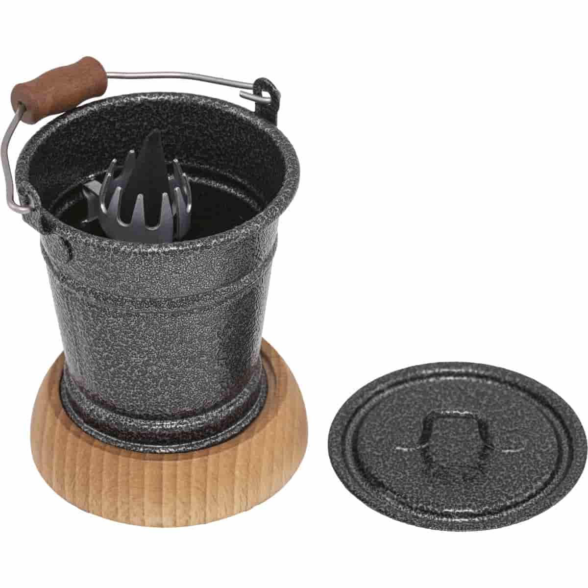 Räuchereimer - Der Puristische - silber