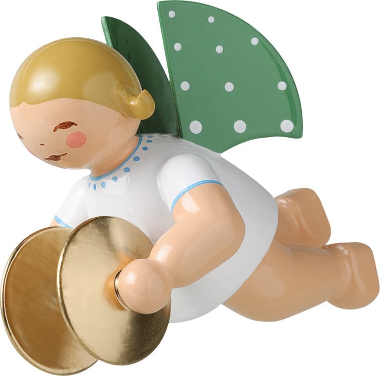 Engel mit Becken, schwebend