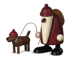 Weihnachtsmann mit Dackel Waldemar