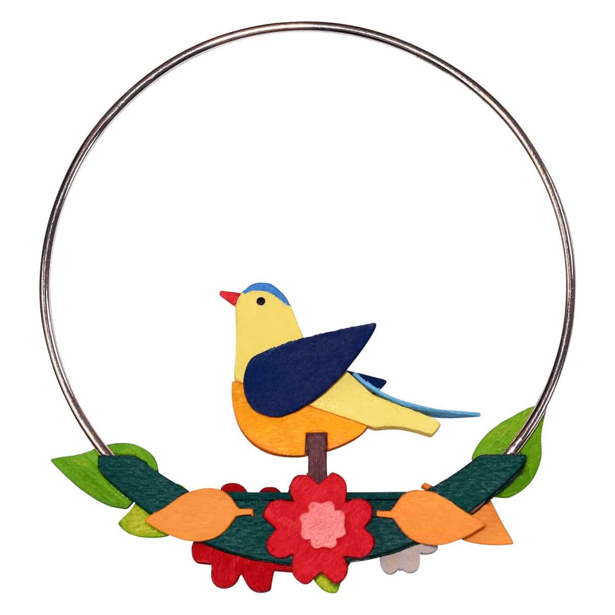 Vogel im Ring als Baumschmuck