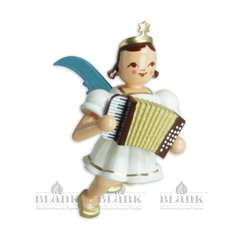 Blank - Schwebeengel farbig mit Akkordeon