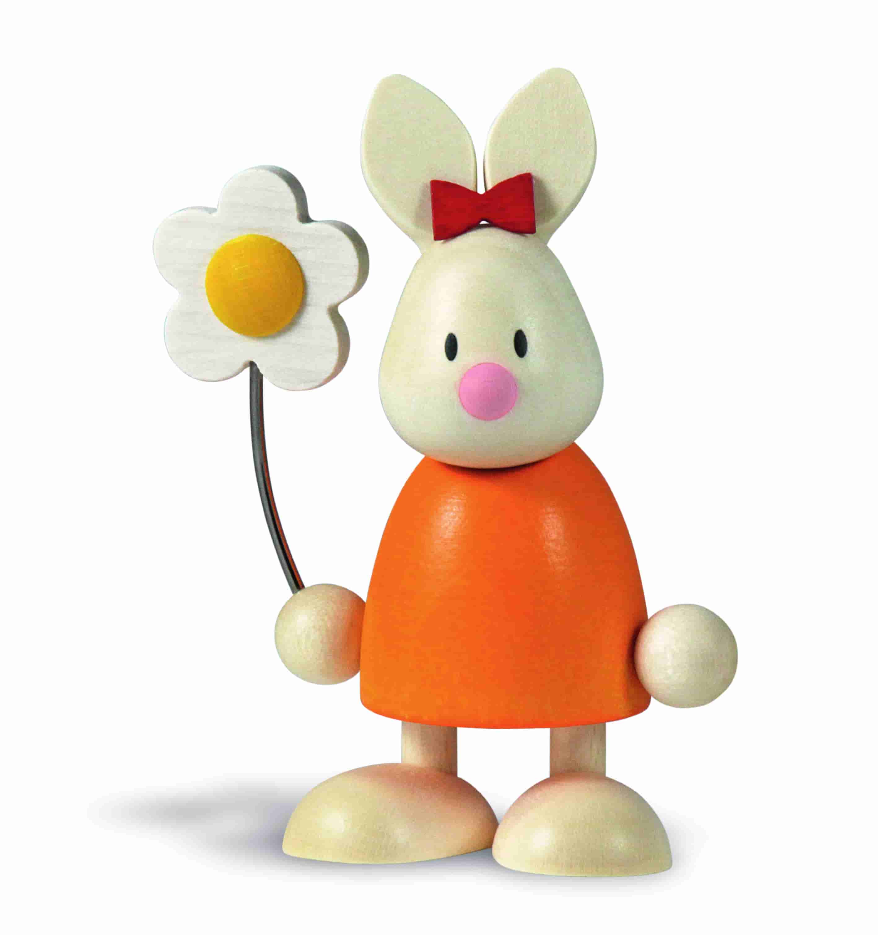 Kaninchen Emma mit Blume