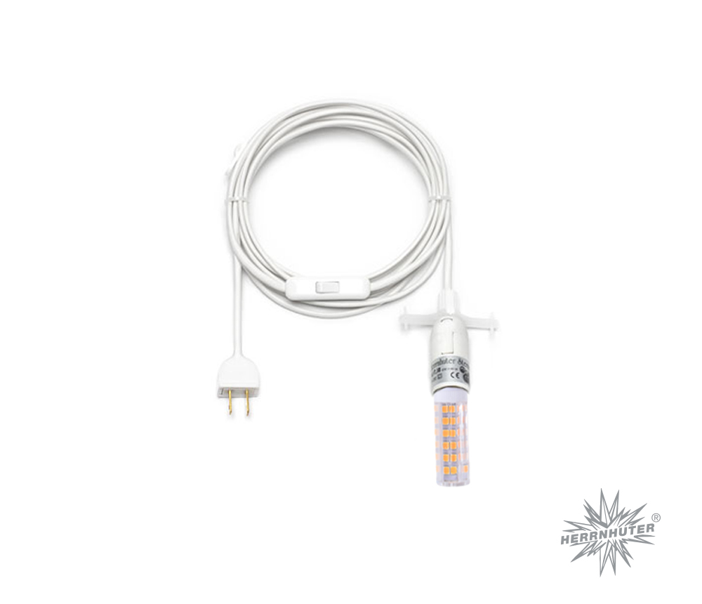 AUSLAND - 4 m Kabel für Original Herrnhuter Sterne aus Papier (I4 - I8)