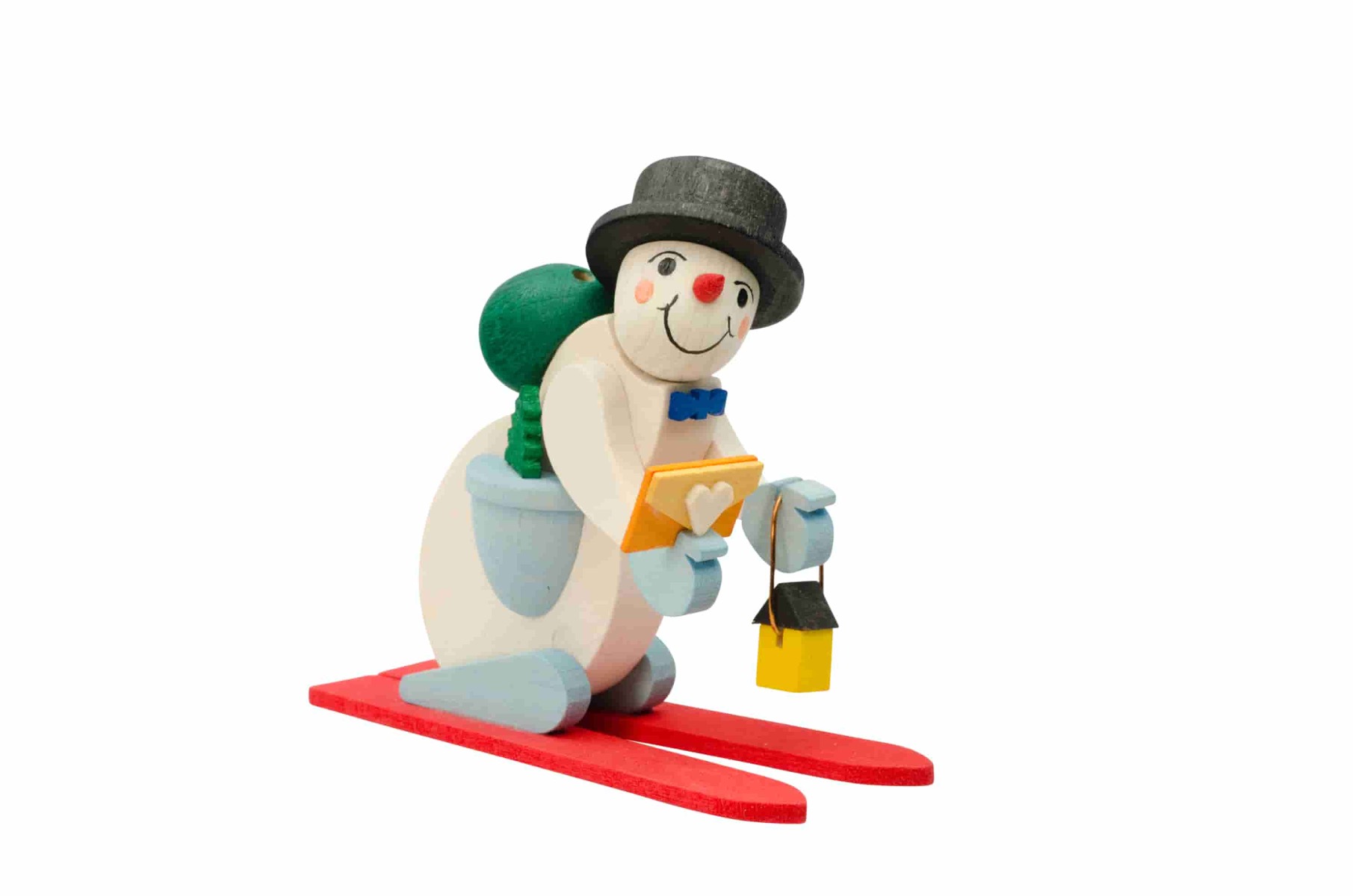 Schneemann rot als Baumschmuck